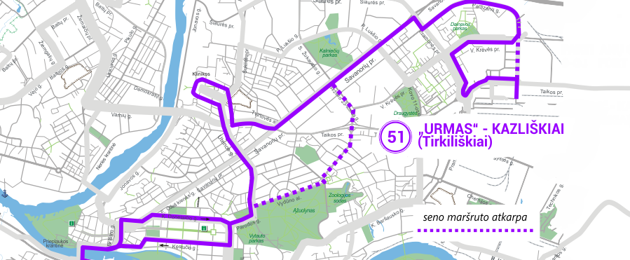 51 maršrutas Kaune maršrutiniai taksi