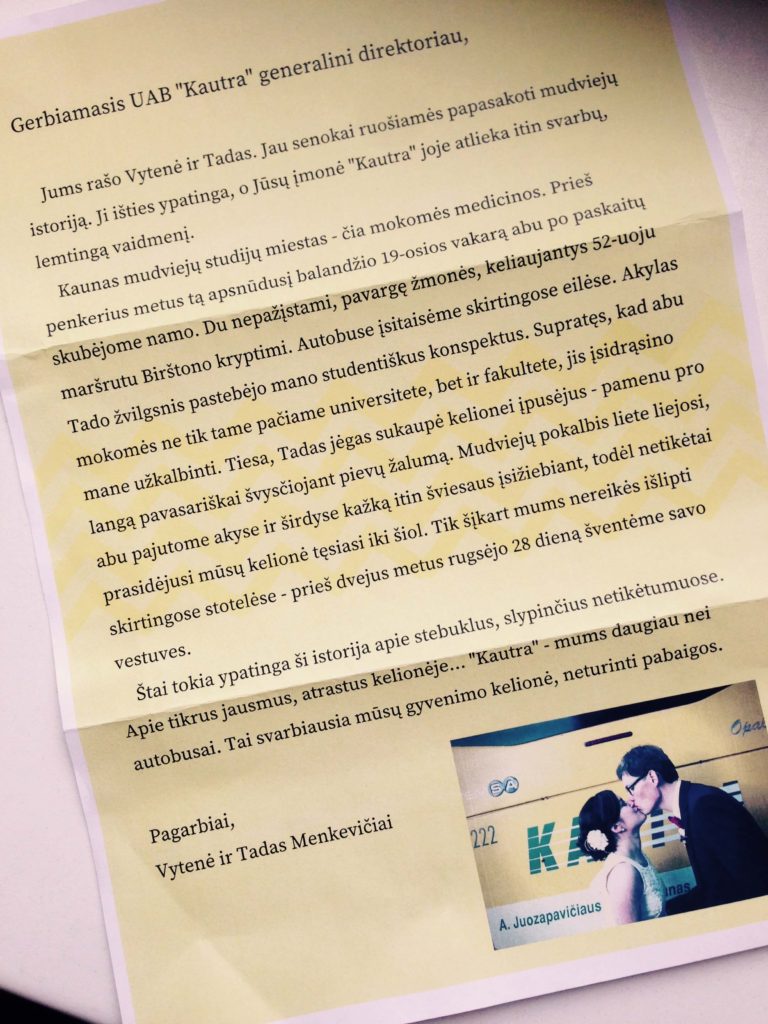 Keleivių laiškas Kautrai