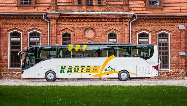 Kautra plius autobusas veža maršrutu Vilnius Druskininkai 