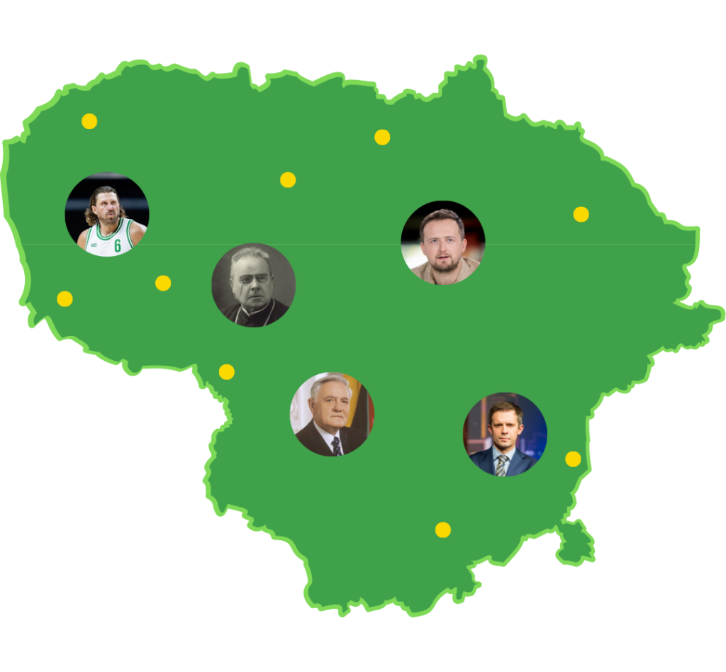 Lietuvos žemėlapio paveiksliukas