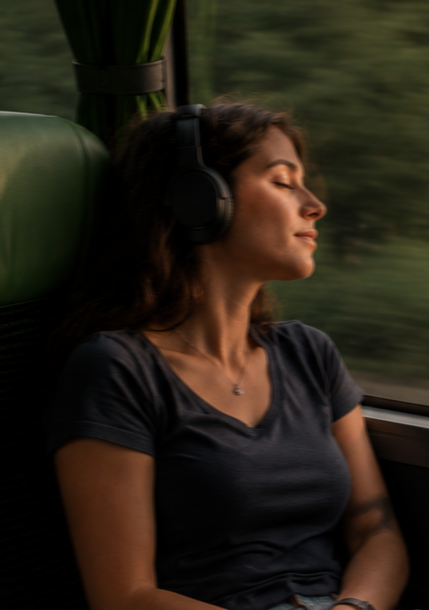 mergina Kautra autobuse klausosi muzikos nuotrauka