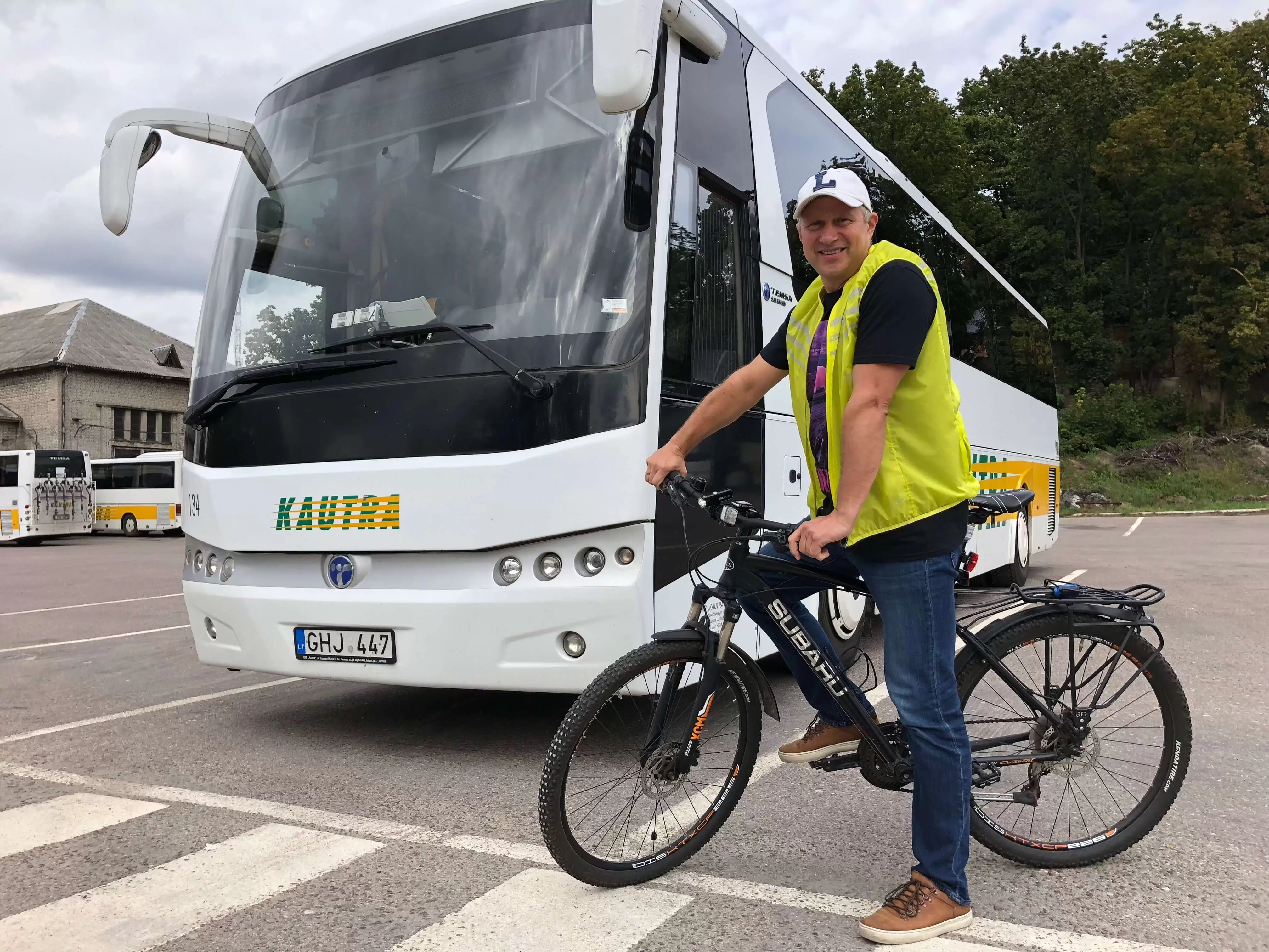 Dviratis autobusu Kautra Linas Skardžiukas